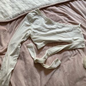 White crop top